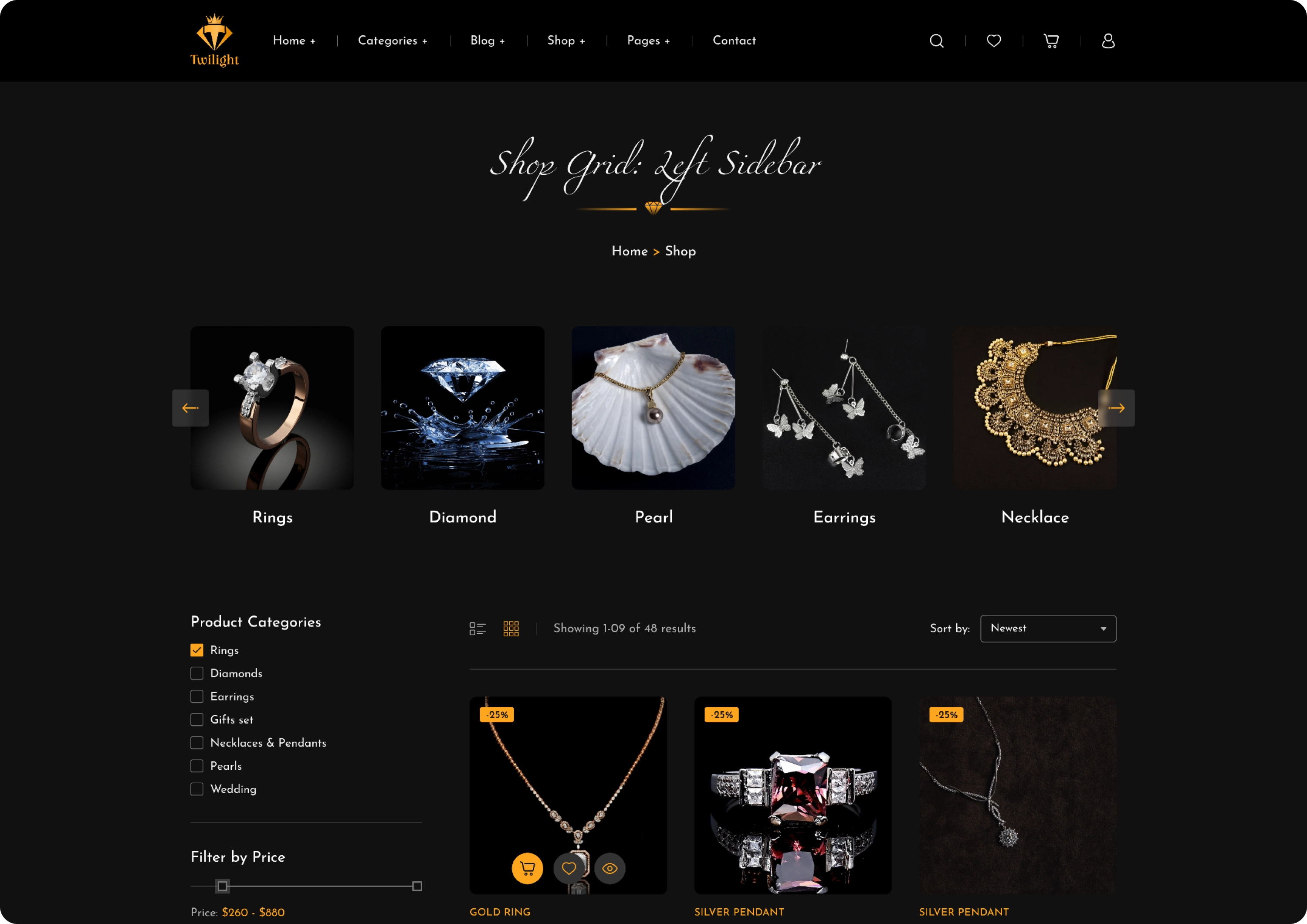 Shop Left Sidebar